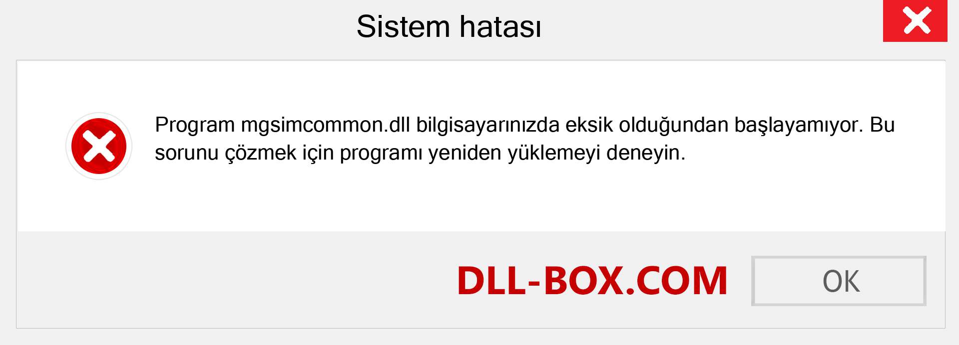 mgsimcommon.dll dosyası eksik mi? Windows 7, 8, 10 için İndirin - Windows'ta mgsimcommon dll Eksik Hatasını Düzeltin, fotoğraflar, resimler